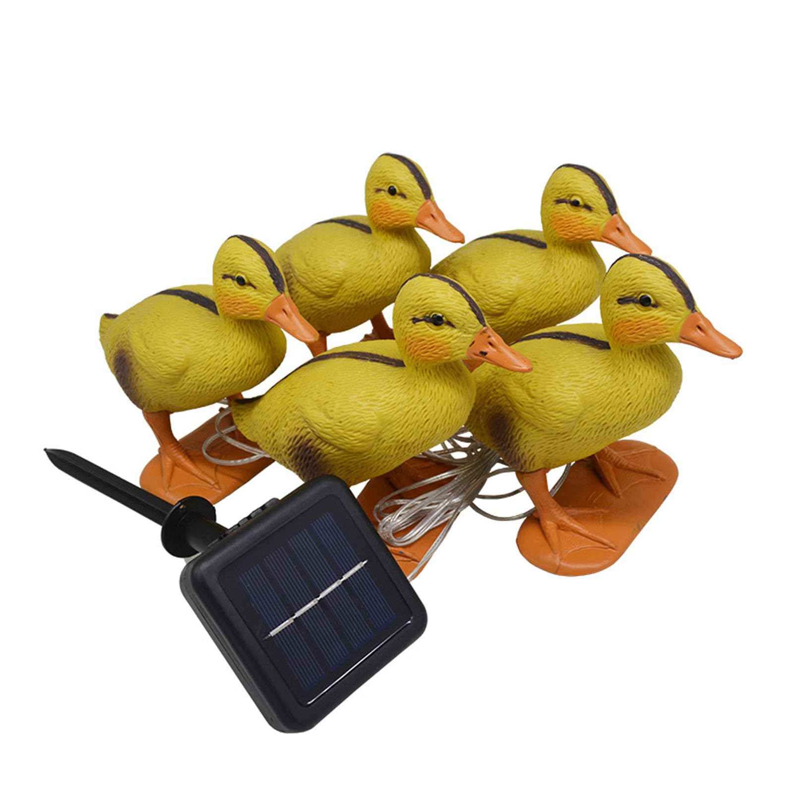 Lampe solaire canard pour décorer une fête en plein air et une allée