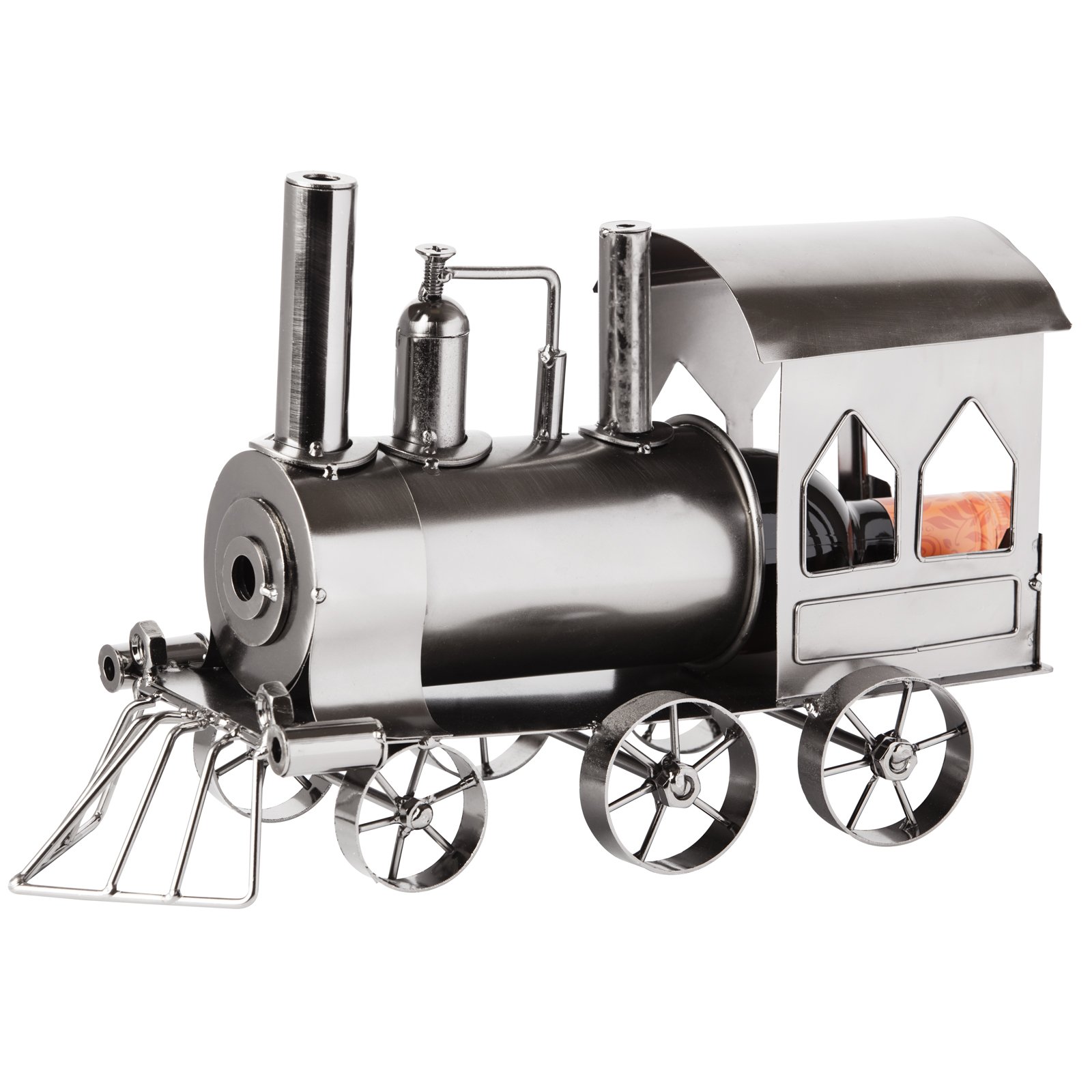 BRUBAKER Wine Bottle Holder Statue Locomotive Sculptures and Figurines Decor & Vintage Wine Racks and Stands Gifts Decoration