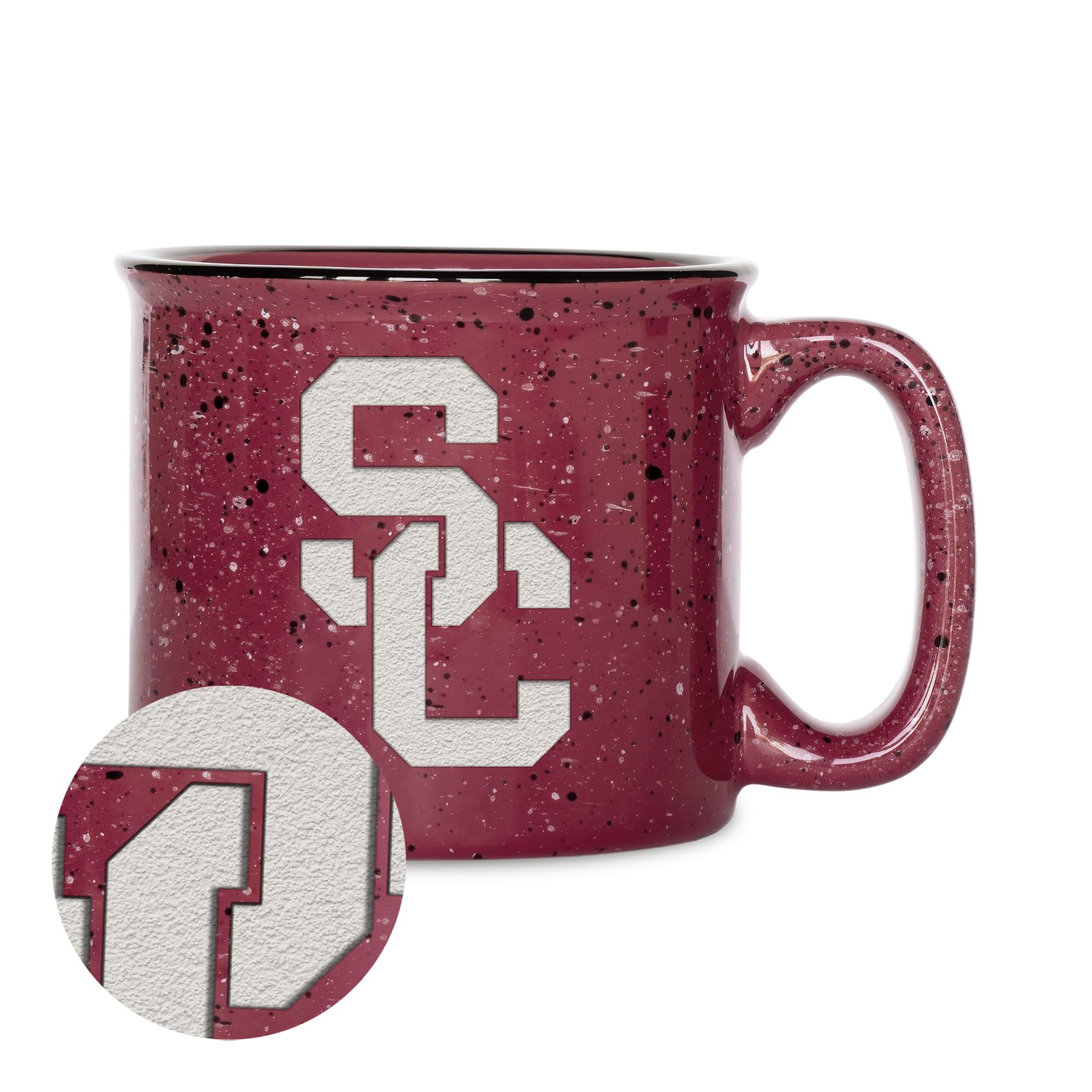 Cadeau NCAA tasse USC Trojans gravée pour les fans de football américain universitaire
