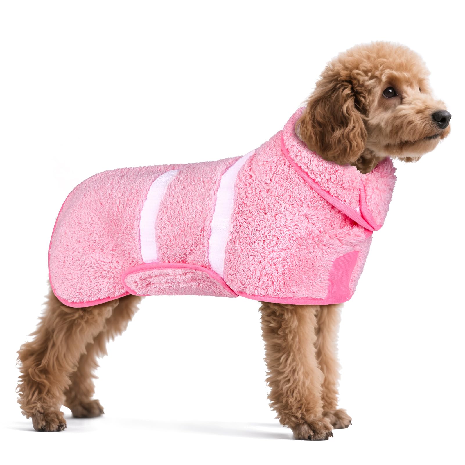 Dog Bathrobe Super Absorbent Dog Towels Large Quick Drying Robes for After Bath Soft Adjustable Warm Keeping Dogs Towel(S-XXL) โ image 1
