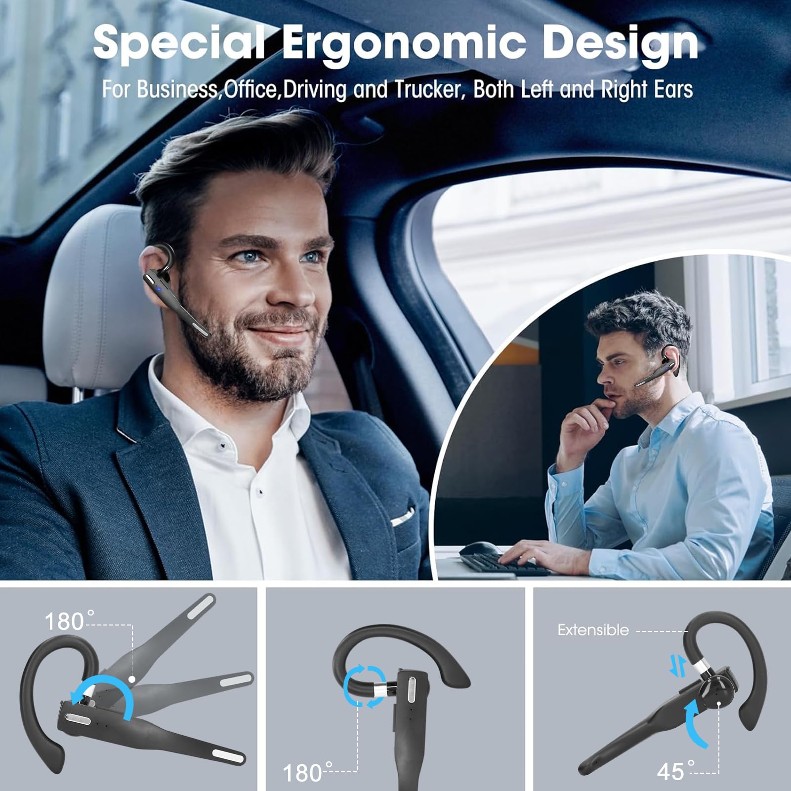 LENOVO X9 HiFi Bluetooth Oorhaak Niet-In-Ear Oordopjes - Wit