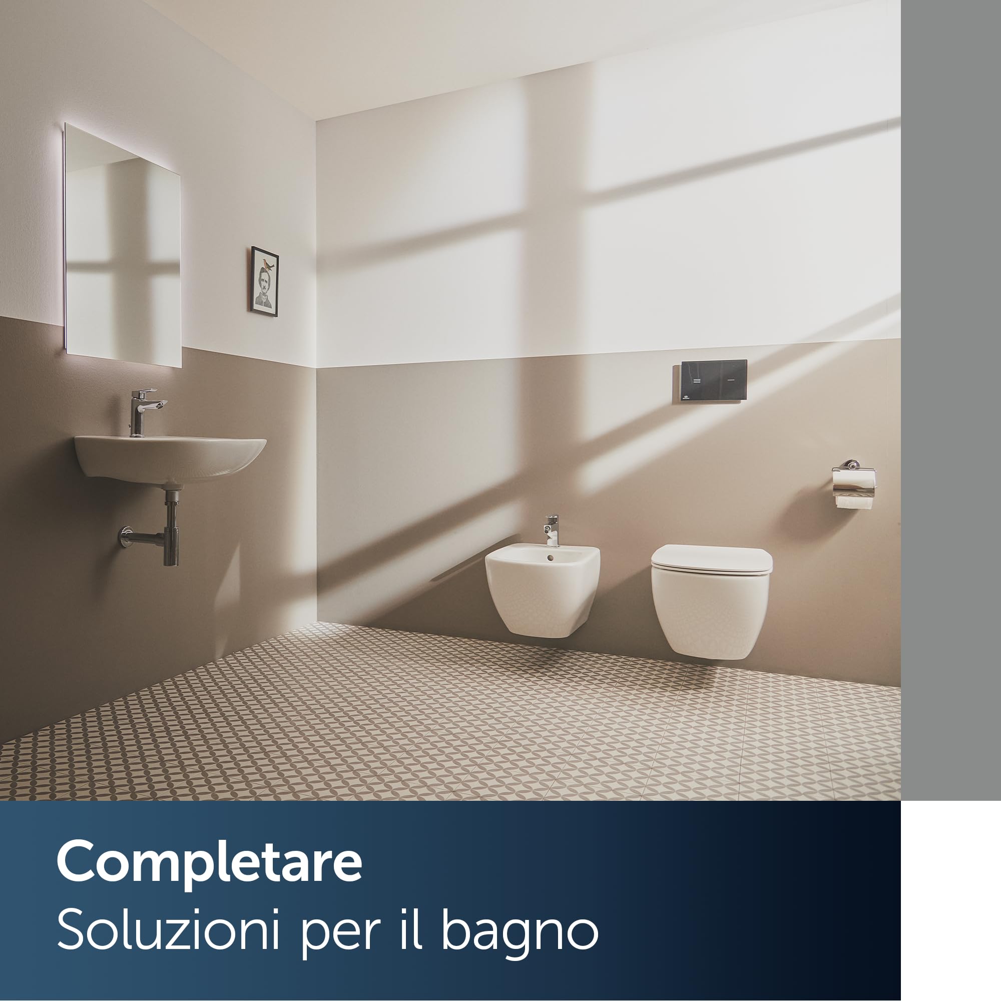 Ideal Standard Tesi Sedile WC, forma arrotondata, Sedile a chiusura rallentata e Opzione di sgancio rapido, in robusto duroplast – Bianco (370x450x45 mm)