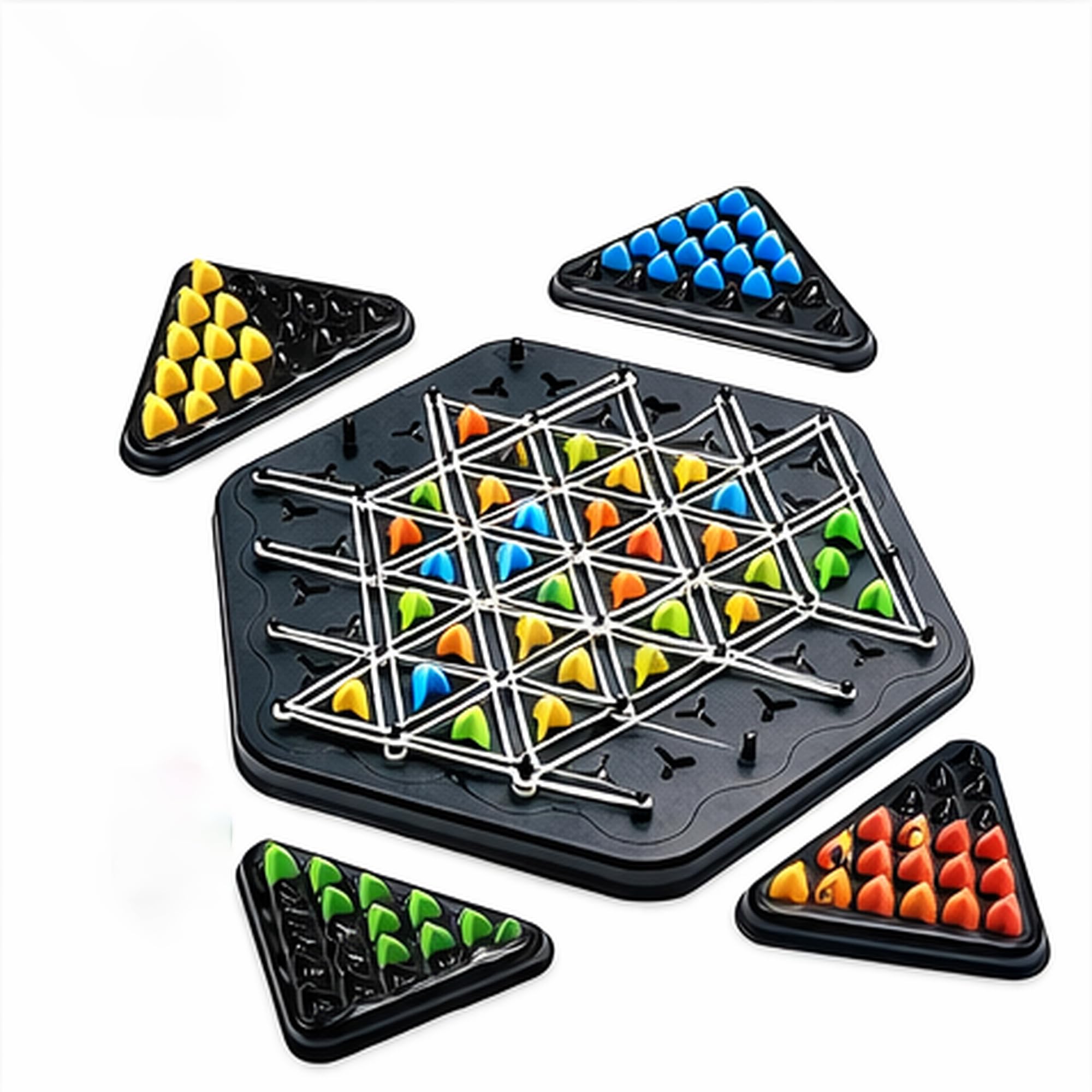 Chain Triangle Puzzle Board Game – Brain Teaser Strategy Game for Kids & Adults, Educational Indoor Game for Boys & Girls, Family Board Game, Gift for Kids 8-12 Years-image-9
