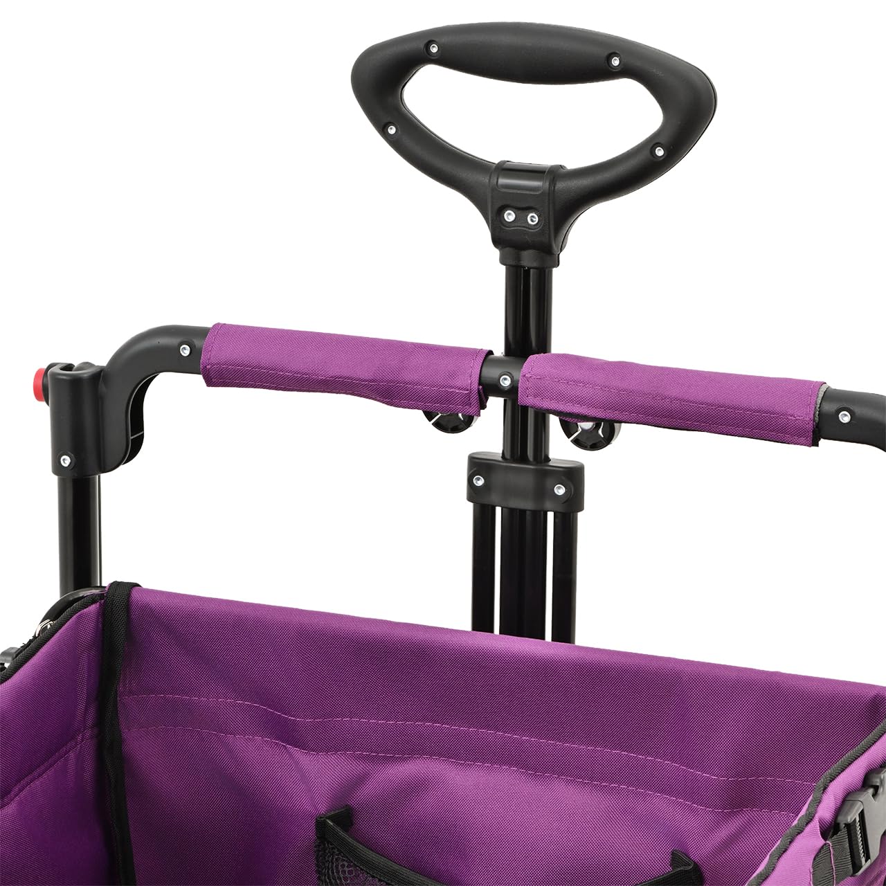 Fuxtec Chariot Premium Cruiser Pourpre, L'Original, Chariot de Jardin Pliable pour Enfants, Transport, Plage, Ville, Forêt, à Tirer ou à Pousser, Capacité De Charge 75 kg