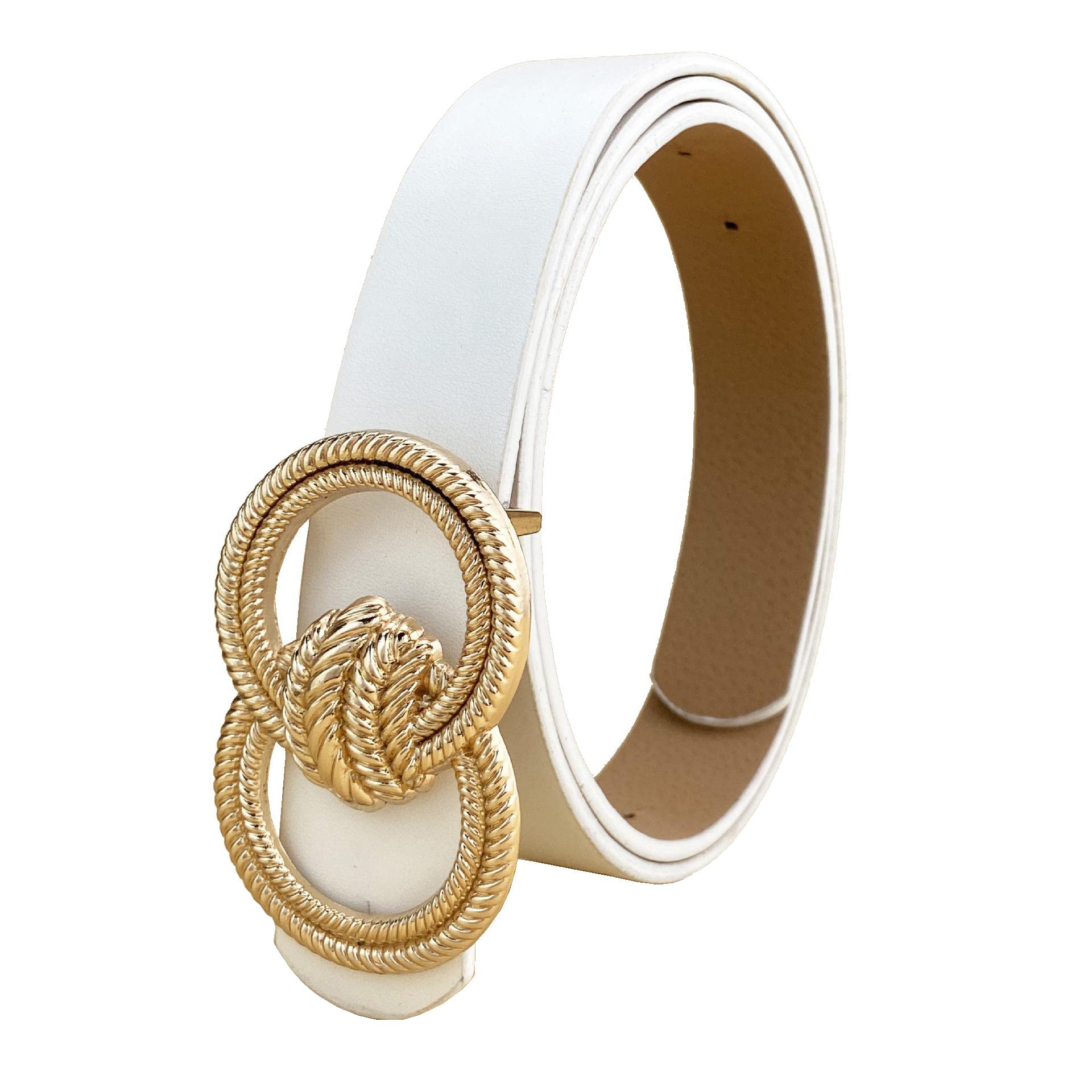 Sure CottonSURE COTTON Fashion Belt with Gold Buckle, Soft