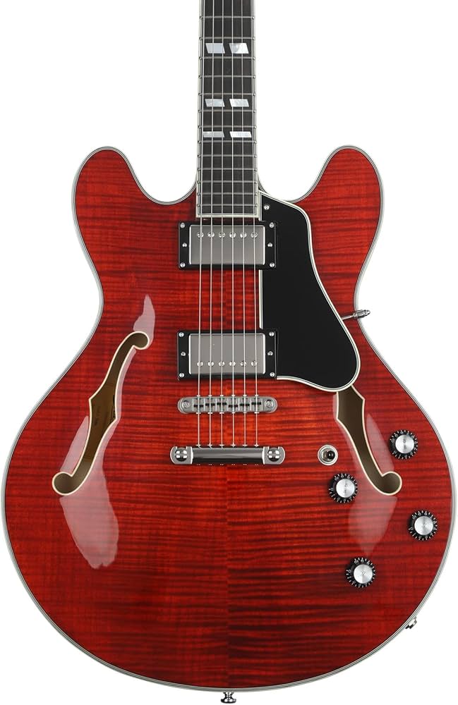 Eastman T486 セミアコースティックギター チェリーレッド Amazon.com: Eastman Guitars T486 Thinline Semi-hollowbody Electric