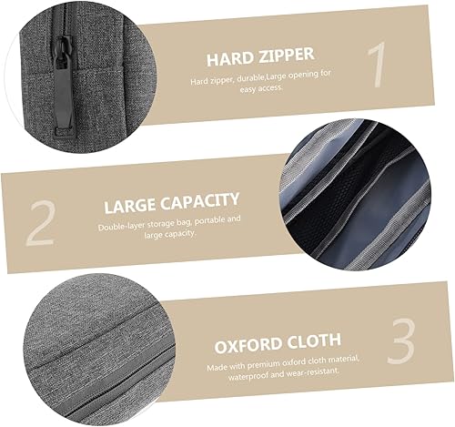 Miniatura 7 de SUPVOX Bolsa de gestión de cables, organizador de electrónica grande, estuche de viaje, estuche de accesorios para bolsa organizadora de cables