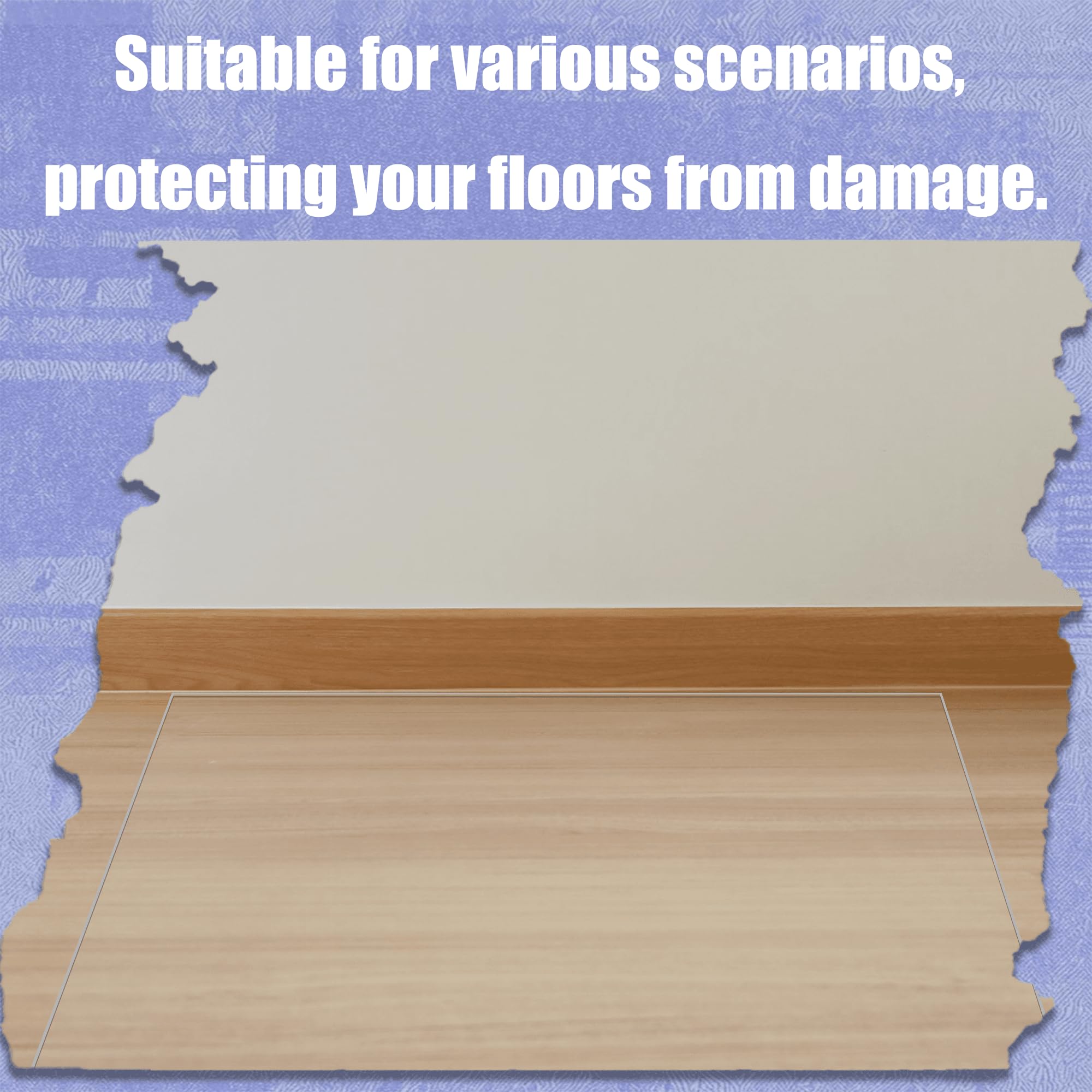 Tappetino Protettivo Trasparente 120 x 145 cm Ufficio Antiscivolo Tappeto Salva Parquet Trasparente Molte Misure a Scelta per Sedie, Computer, Tavolo, Colore trasparente