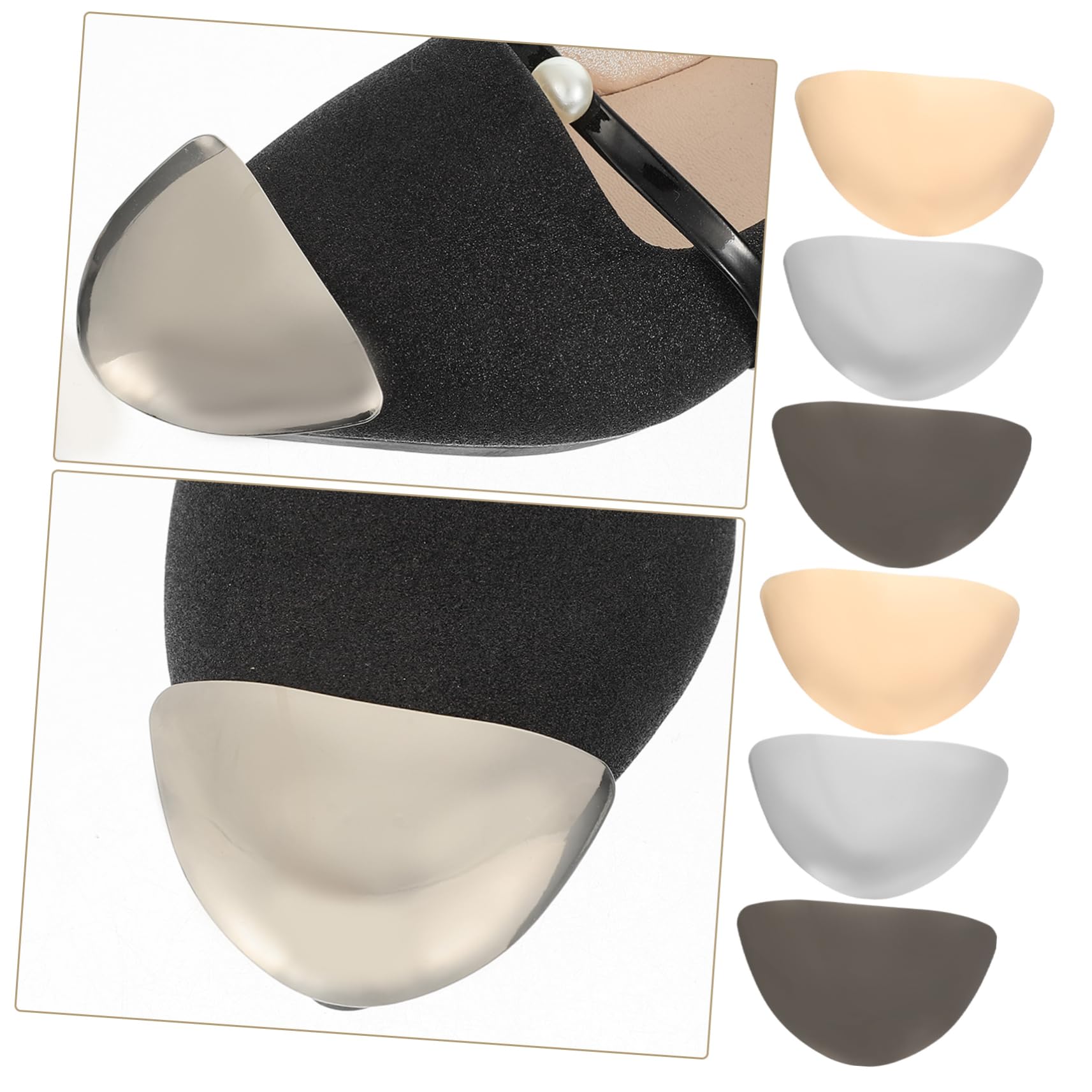 PACKOVE Tacchi Per Proteggere La Testa Scarpe Punta Decorativa Punte Del Tallone Scarpe Re Kit Punte Di Avvio Protezione Della Punta Delle Copertura Dei Tacchi
