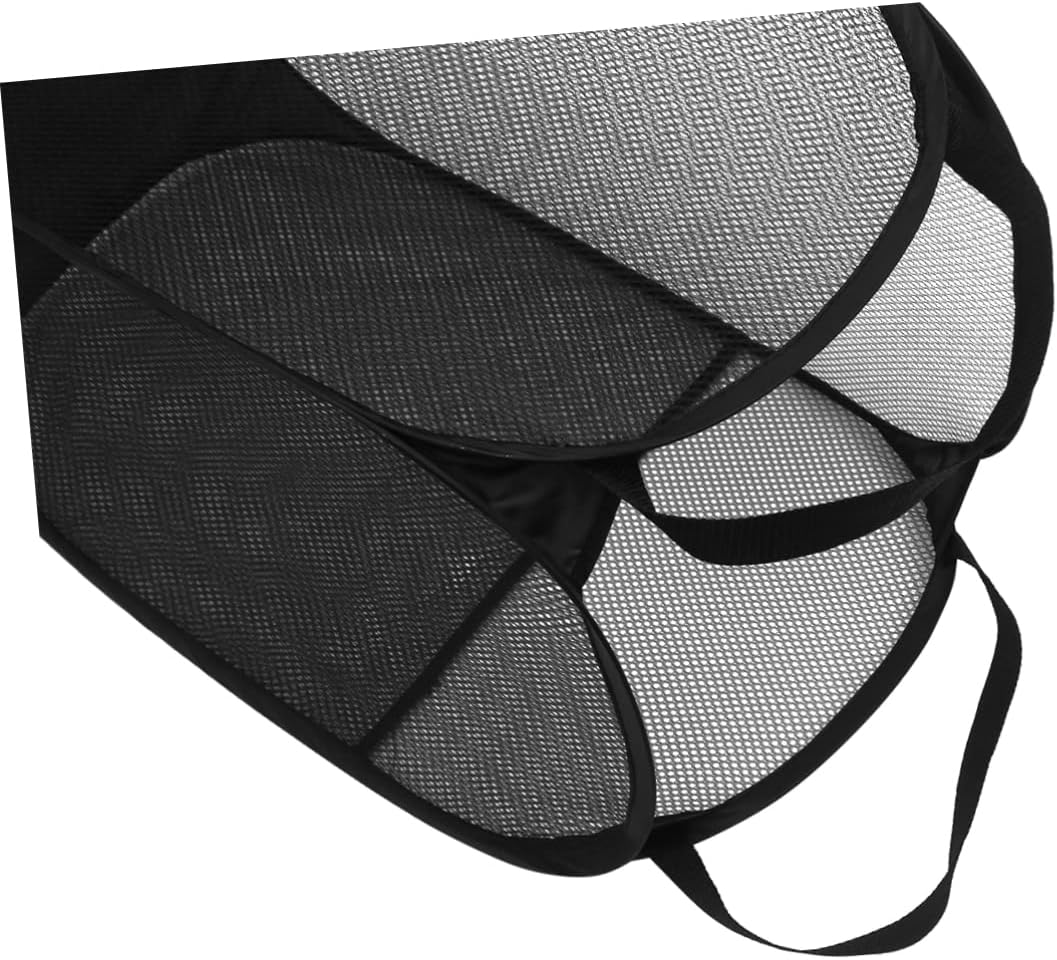2pcs Sturdy Mesh Popup Laundry Hamper Black Collapsible Basket Space-saving Foldable Hamper for College Dorm Home