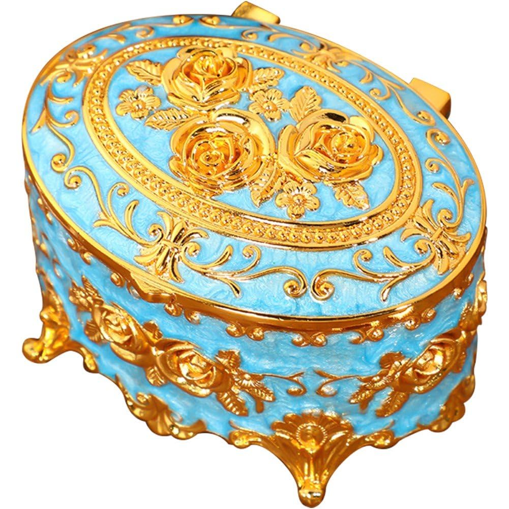 Boîte à bijoux en métal ciselé, un écrin de rangement haut de gamme