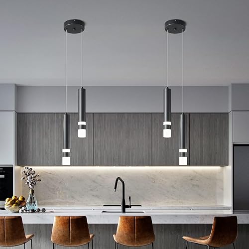 Miniatura 9 de LIANGMH Lámpara colgante moderna de 9 luces, regulable, LED, 54 W, cromada, grande, para vestíbulo, sala de estar, dormitorio, vestíbulo, techo alto