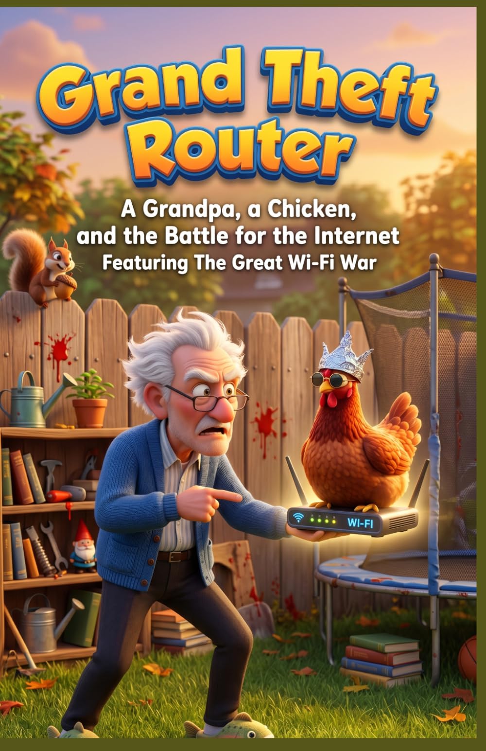 Grand Theft Router: A Grandpa, a Chicken, and the Battle for the Internet: A Hilarious Family Comedy About Friendship, Wi-Fi, and Backyard War