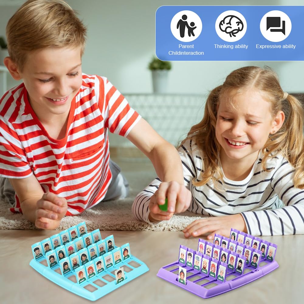 Jeu De Société Qui Est-Ce ? - Jeu De Devinettes Classique Pour Enfants Et Famille
