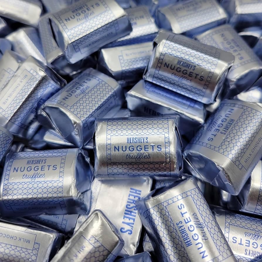 HRSHEY NUGGETS Milk Chocolate Truffles, Halloween Candy, in Bulk (3 Pound)