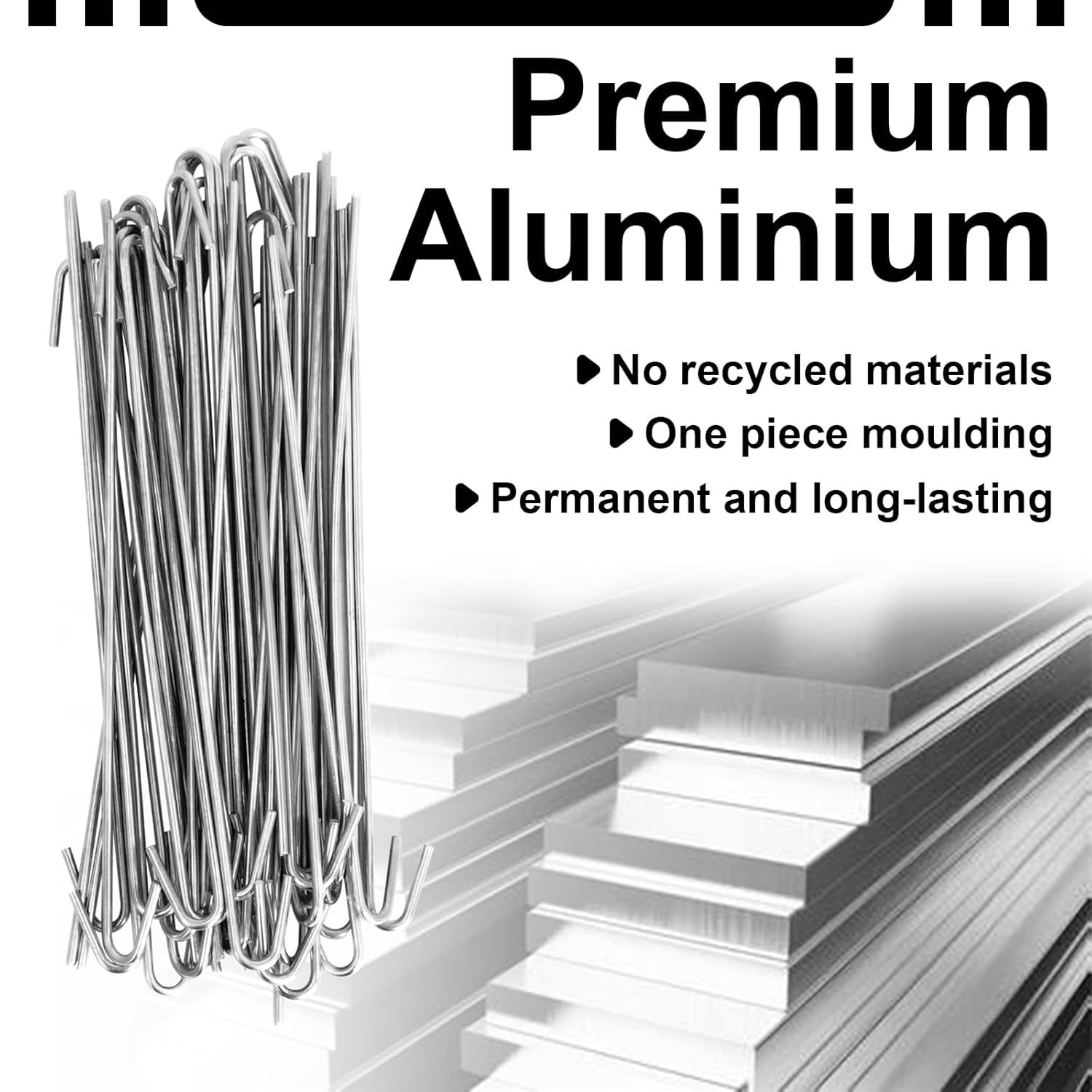 8-1/4" Aluminum Fence Ties 9 Gauge Chain Link Fence Ties ，(300 Pack) Heavy Duty Hooked Wire Ties for Secure Fence Wire to Posts, Rails & Dog Kennel Chicken Run/Coop