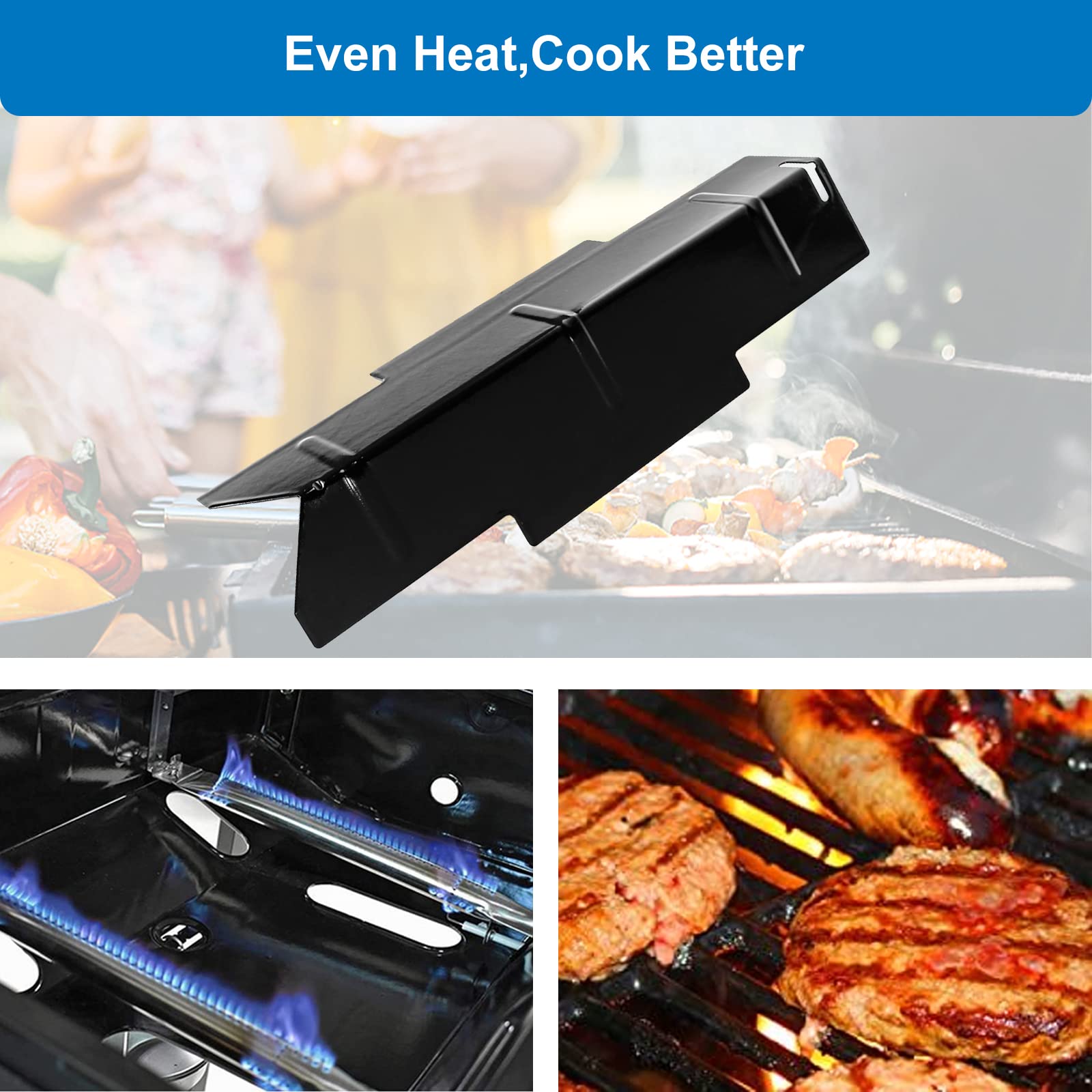 Adviace Grill Ersatzteile Für Dyna Glo DGF350CSP – 2 Brenner & 2 Hitzeschilde Aus Edelstahl