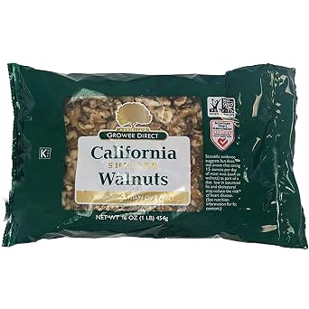 Growers Direct Natural Premium California Shelled Walnuts - Healthy Snacks - Gluten Free Nuts - Omega 3 - Heart Healthy - Nuts - Farm Fresh Nuts Walnuts - 16 oz Bag