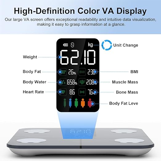Báscula de Baño Healthkeep con App y 15 Métricas Precisión 0.05 lb miniatura 5