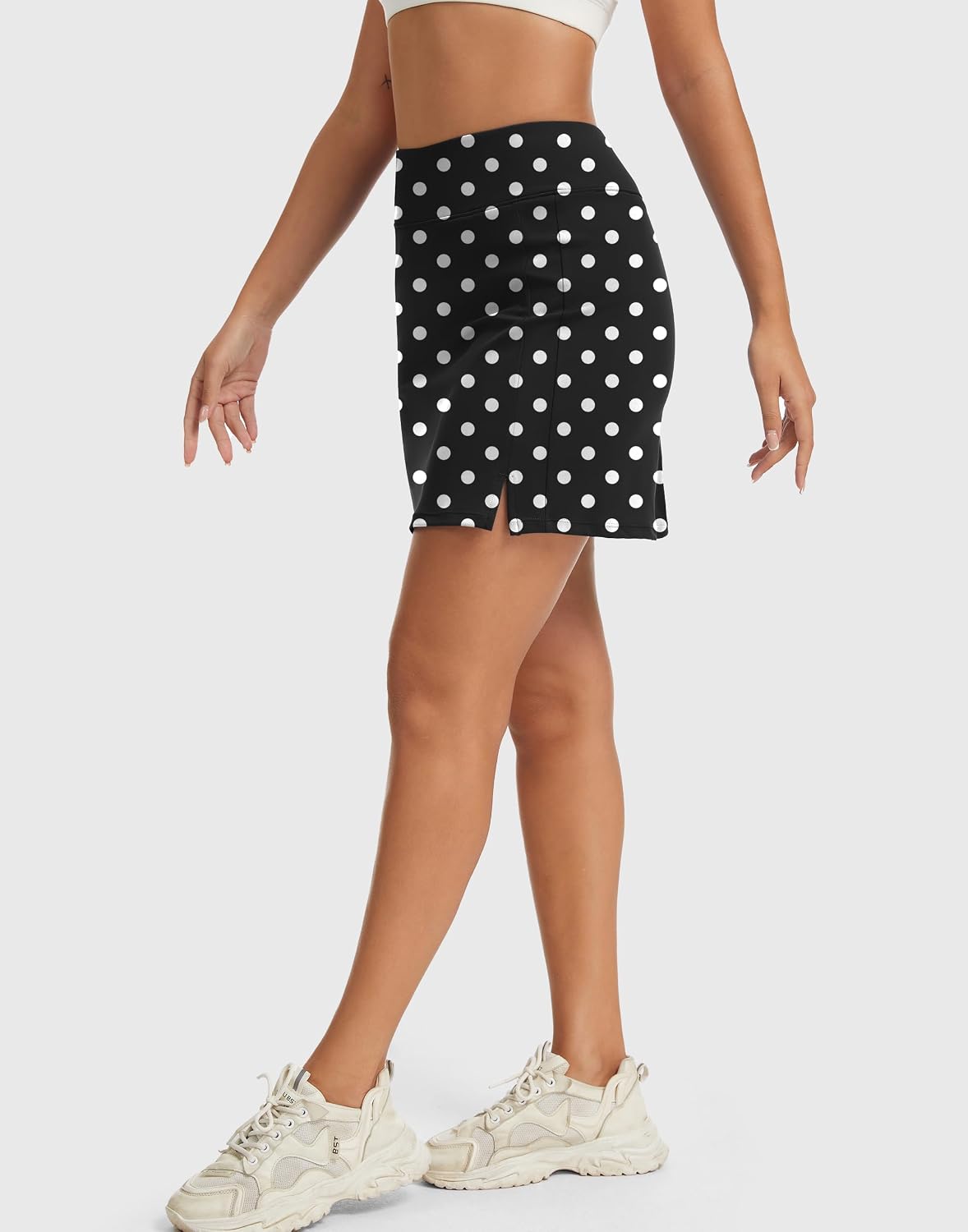 Skorts for Woman High Waisted Tennis Skirt with Built-in Shorts Athletic Golf Skort with Side Slit & Pockets for Workout