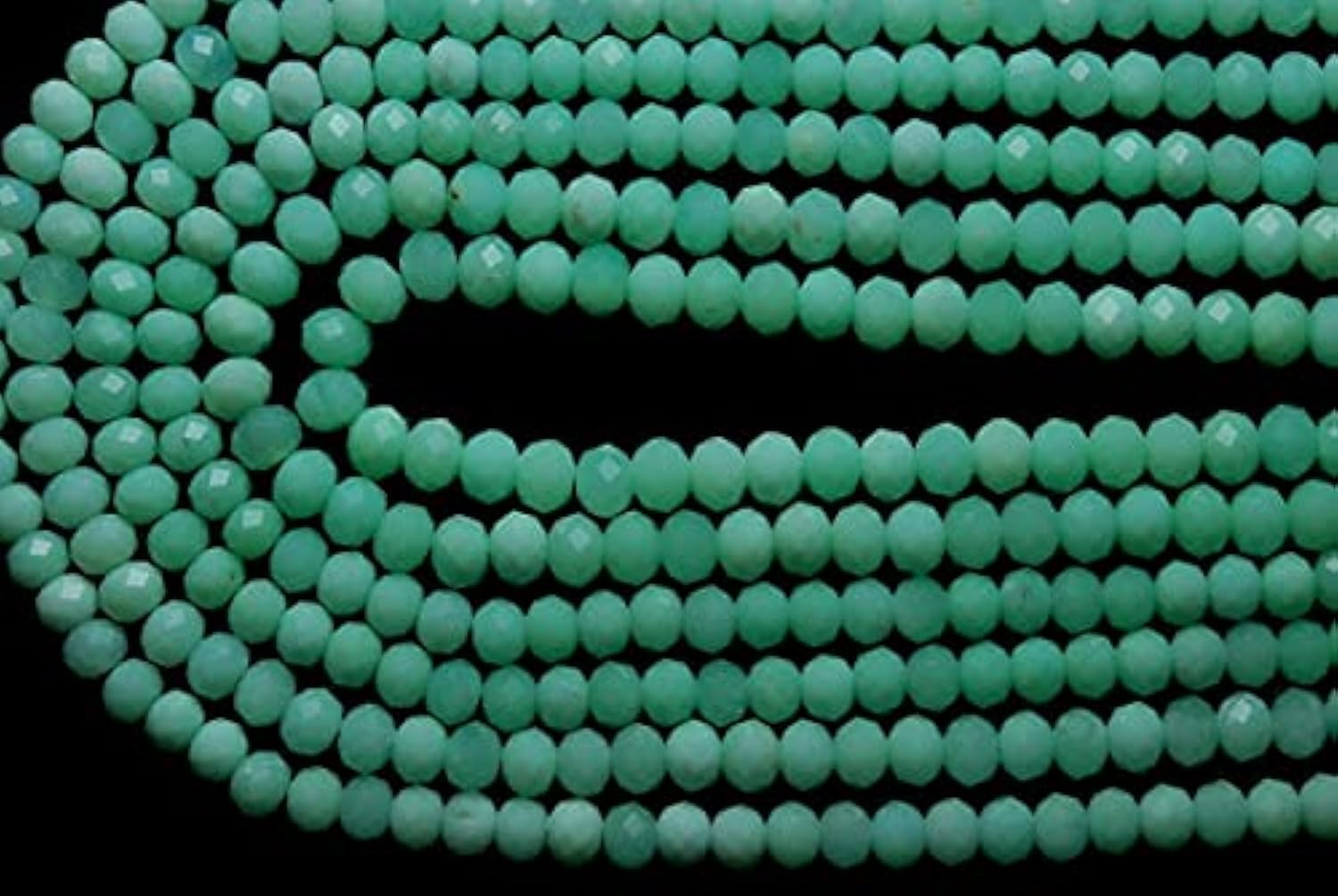 Chrysoprase naturelle pour créer vos bijoux bohèmes chics en fil de perles rondelles