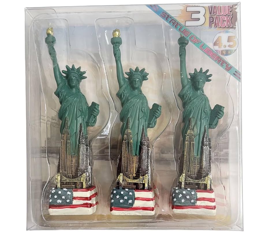 Amazon.co.jp: USA Ny 自由の女神レプリカ 4.5インチ フラッグ