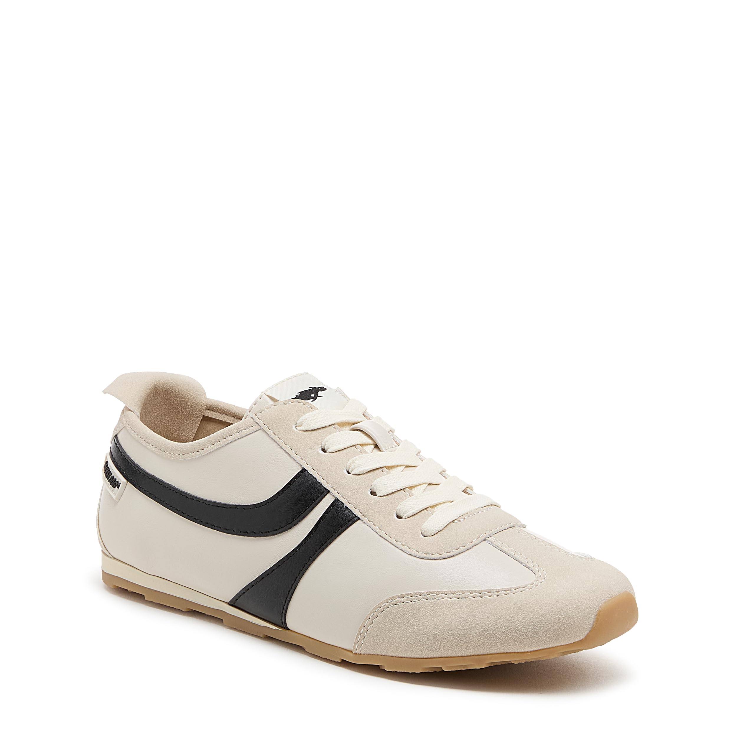 Rocket Dog Destin PU Combo Polyurethane Women's Off White/Black Trainers - UK 4
