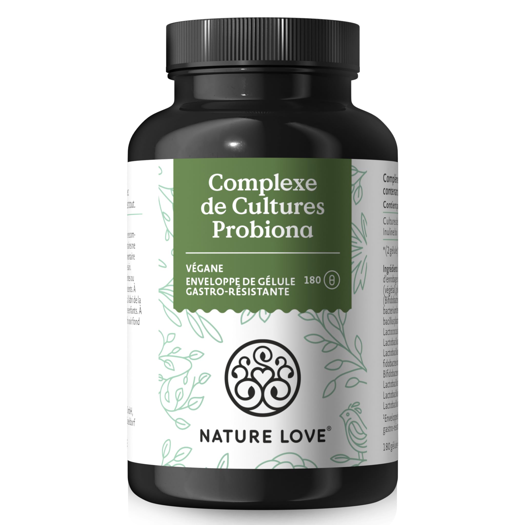 NATURE LOVE® Complexe de cultures Probiona - 20 souches bactériennes + inuline b