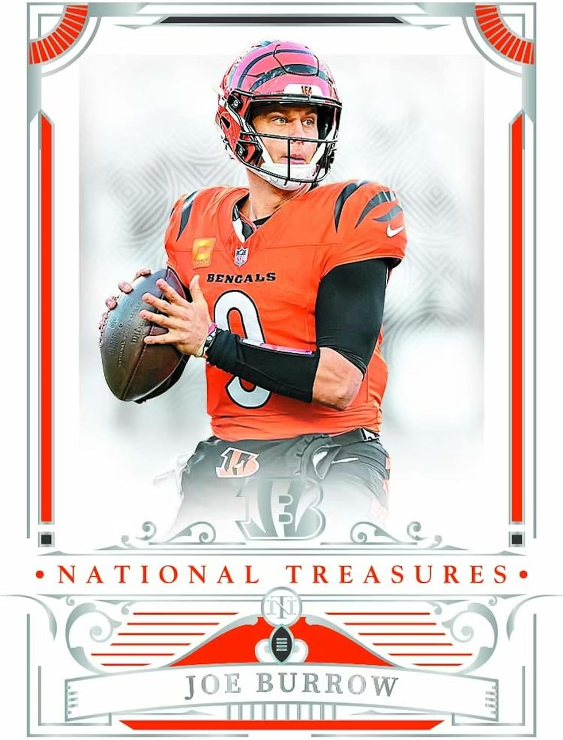 2025 Panini National Treasures Football Hobby Trading Card Box (8 Autographs or Memorabilia Cards Per Box)