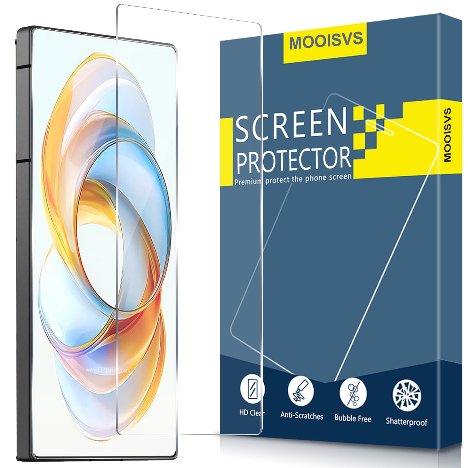 2 Pack for ZTE nubia Z70 Ultra Tempered Glass Screen Protector, Anti-Scratch, 9H Hardness,Anti-Fingerprint Screen Protector for ZTE nubia Z70 Ultra