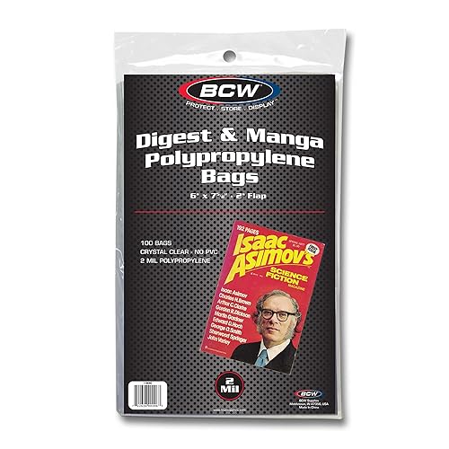 BCW Bolsas de tamaño digesto, paquete de 100