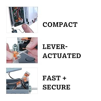 うっが WAGO 221-412 Compact Lever-Nuts® Splicing Connectors, 2
