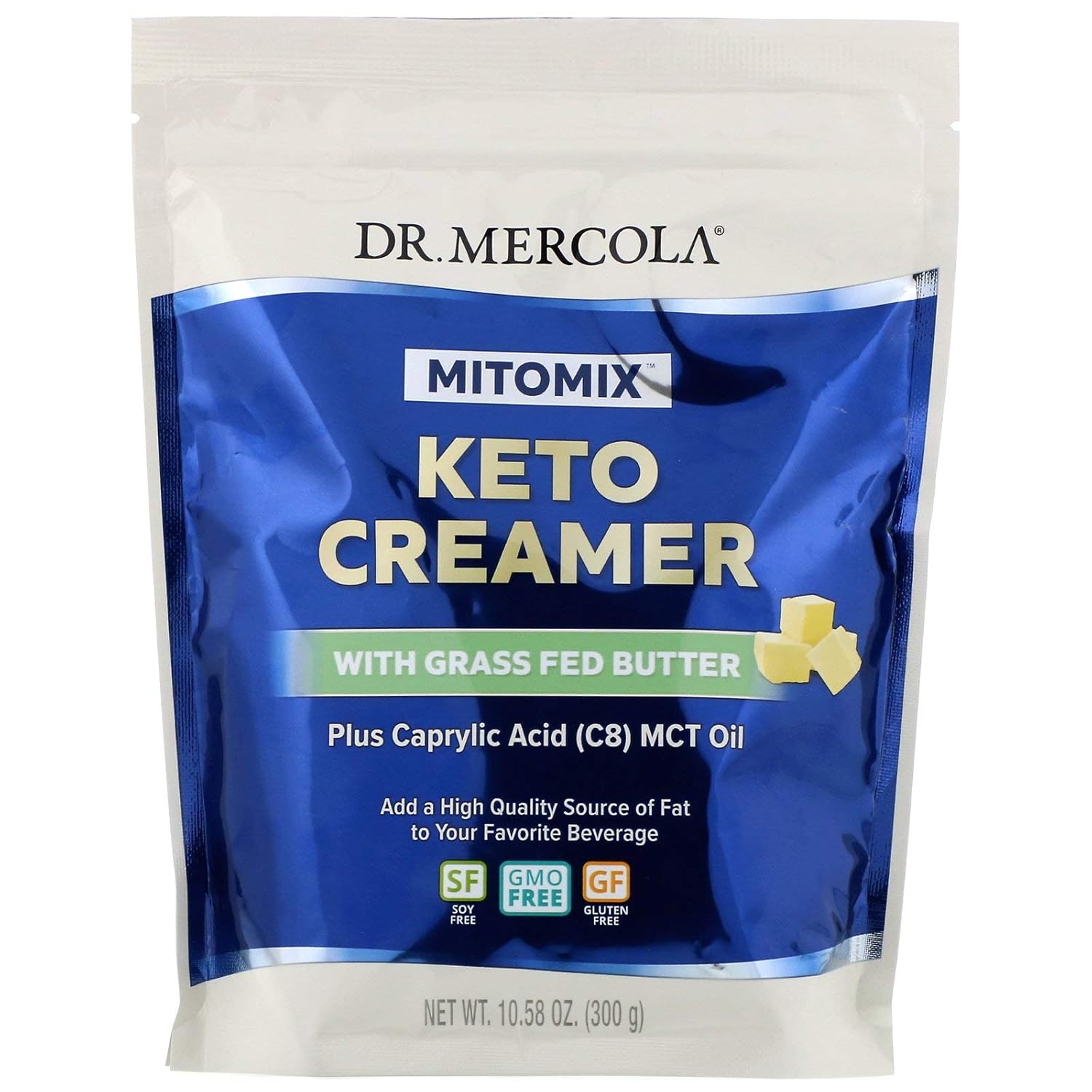 Dr. Mercola MITOMIX Keto Creamer with Grass Fed Butter, 15