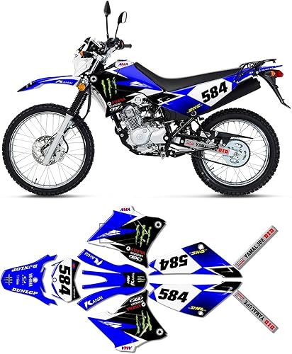 Kit de calcomanías gráficas para motocicleta compatible con YAM.AHA XTZ125 hnjxn