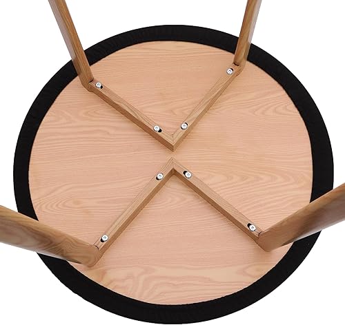 Miniatura 3 de NEWISHER Mantel redondo ajustable de elastano, mantel elástico negro con bordes elásticos para comedor, picnic, patio, 60 pulgadas