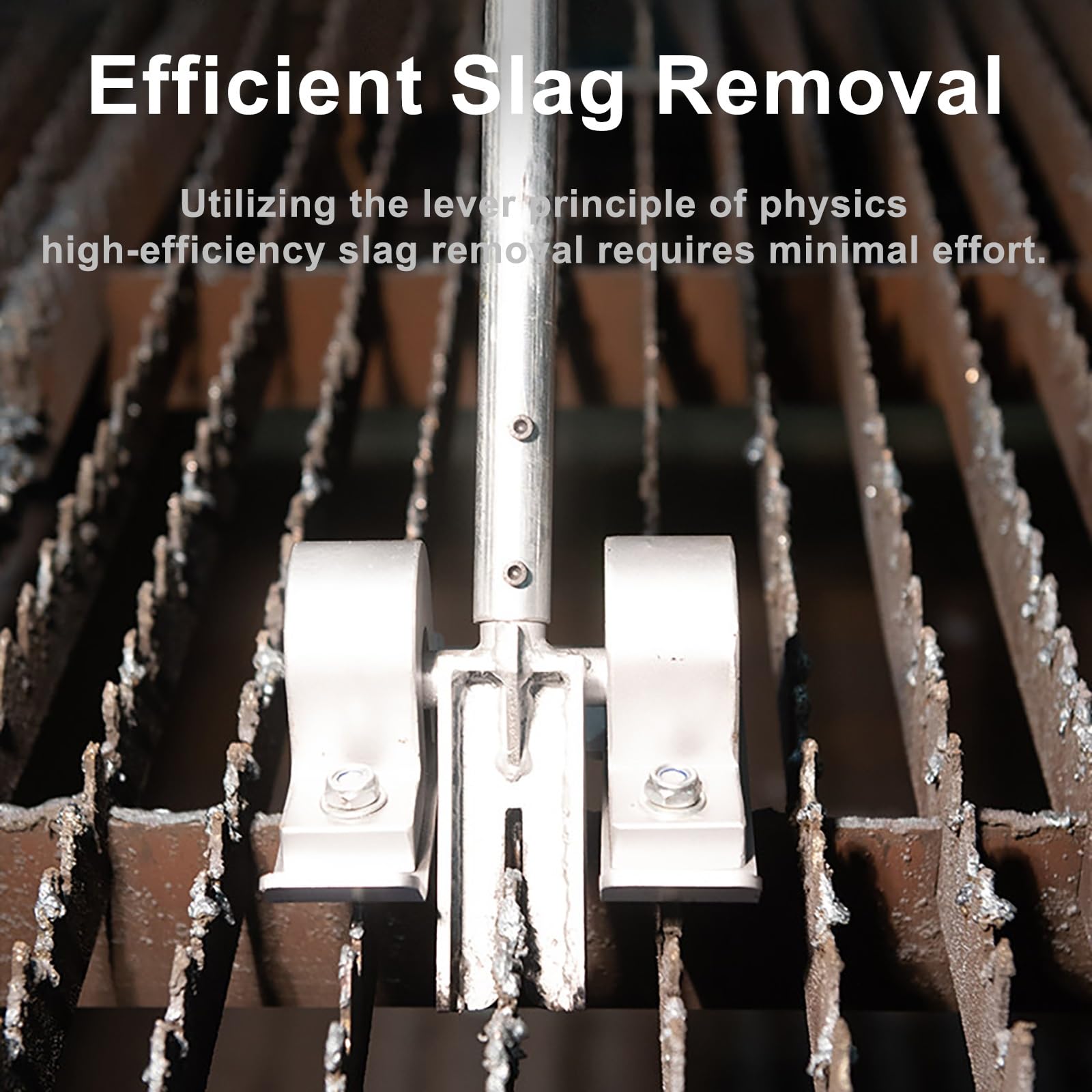 Herramienta manual de eliminación de escoria para soldadura y corte térmico, limpieza de escoria manual ajustable, solución de limpieza de escoria de rejilla, eliminación eficiente de escoria de