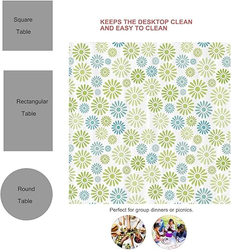 Vista 59 de Mantel Redondo para mesa de 4 sillas, morado y rosa, naranja, mantel para exteriores, 30 x 30 pulgadas