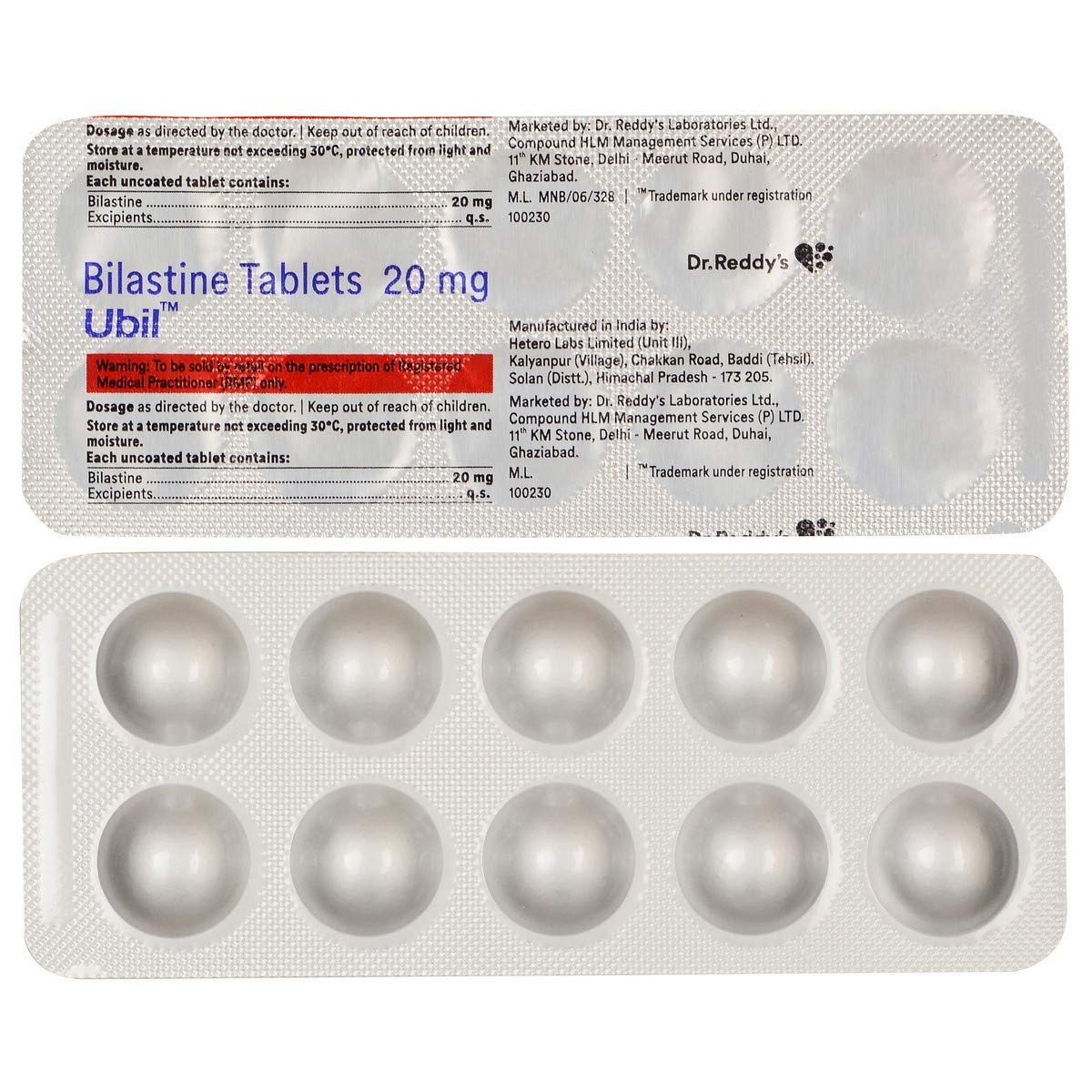 Ubil - Strip of 10 Tablets