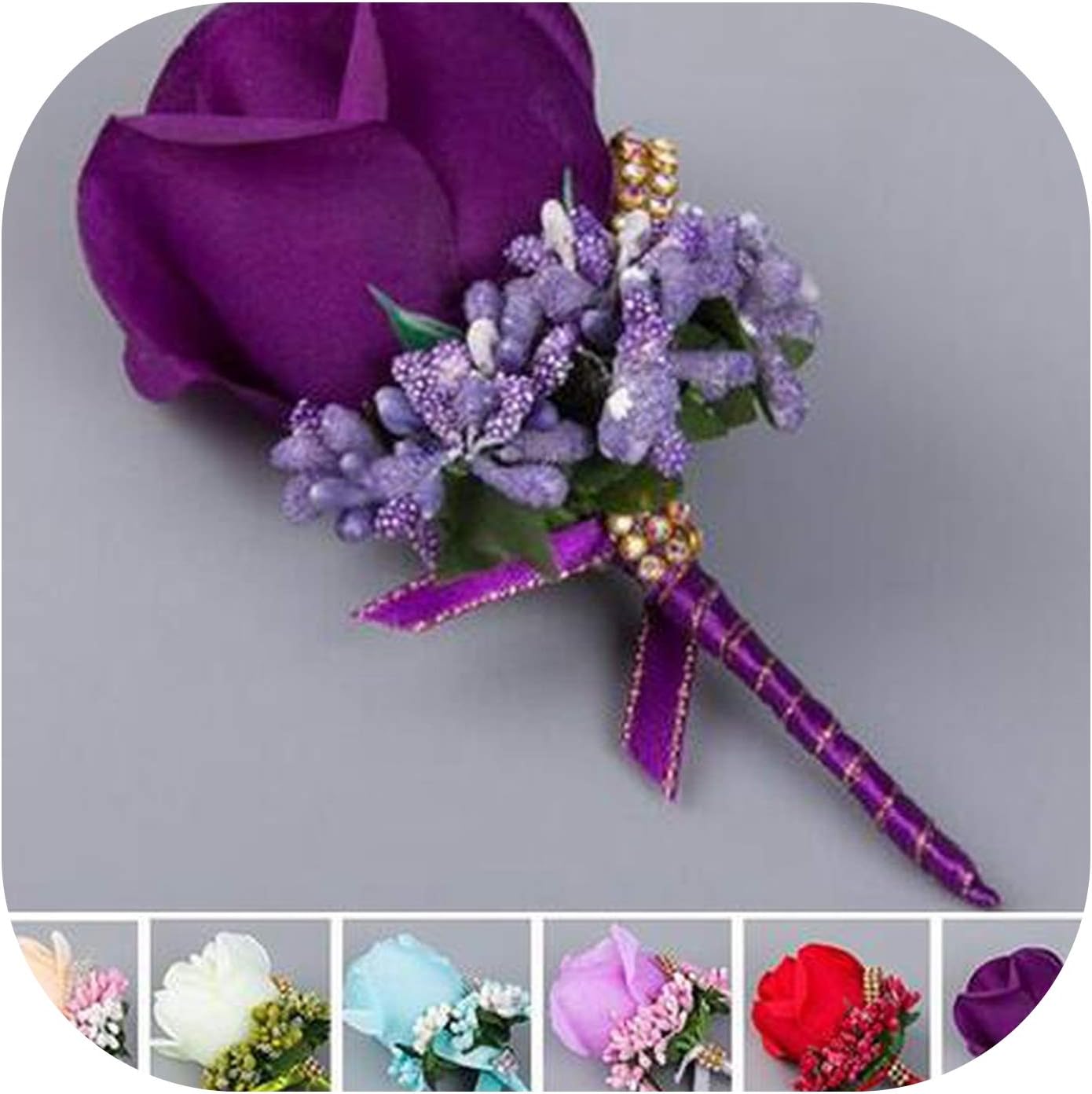 Wedding Corsages and Boutonnieres Silk Rose Wedding Flowers