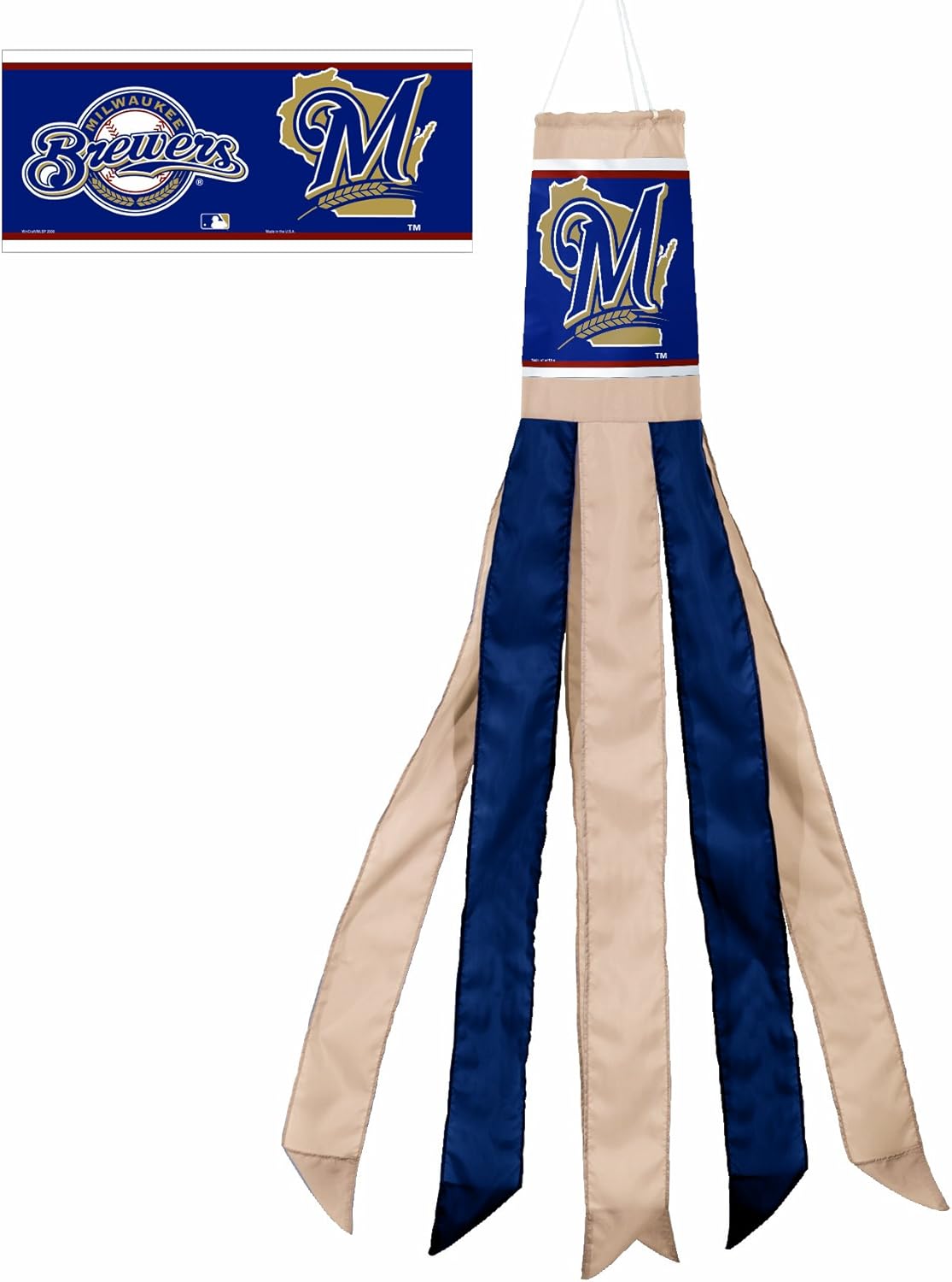 MLB Milwaukee Brewers Windsock Sports Fan Wind Socks