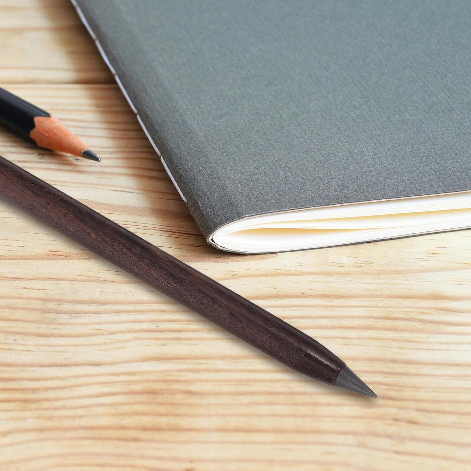 No Sharpening Inkless Sketching Pencils for Students, Blackwood Infinite Drawing Pencils Set of 6, Sturdy Everlasting Wood Barrel for Writing and Art Supplies