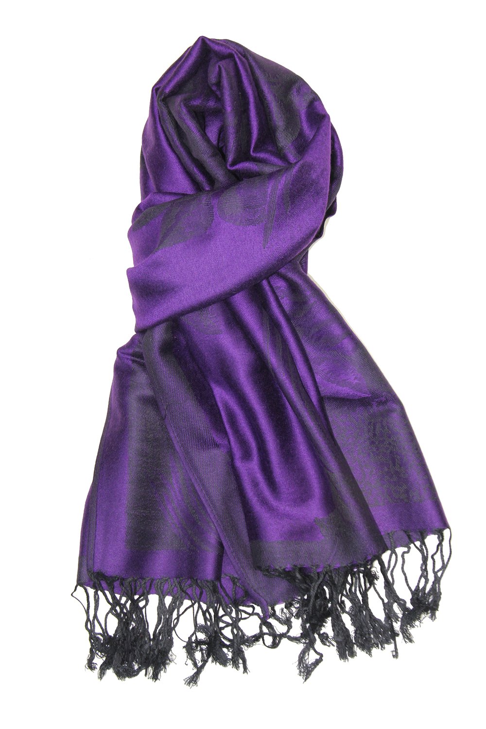 AchilleaAchillea Two Tone Floral Roses Reversible Pashmina Scarf Shawl Wrap Stole for Women