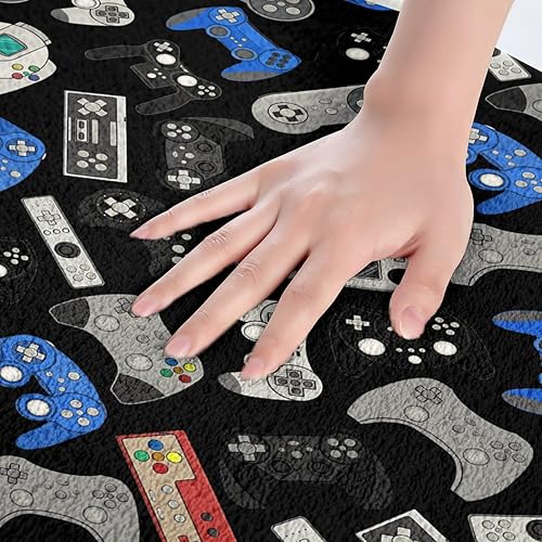 Miniatura 4 de Erosebridal Alfombra de baño gamer para habitación de niños, tapete de baño para niños, tapete antideslizante para adolescentes y jóvenes, color