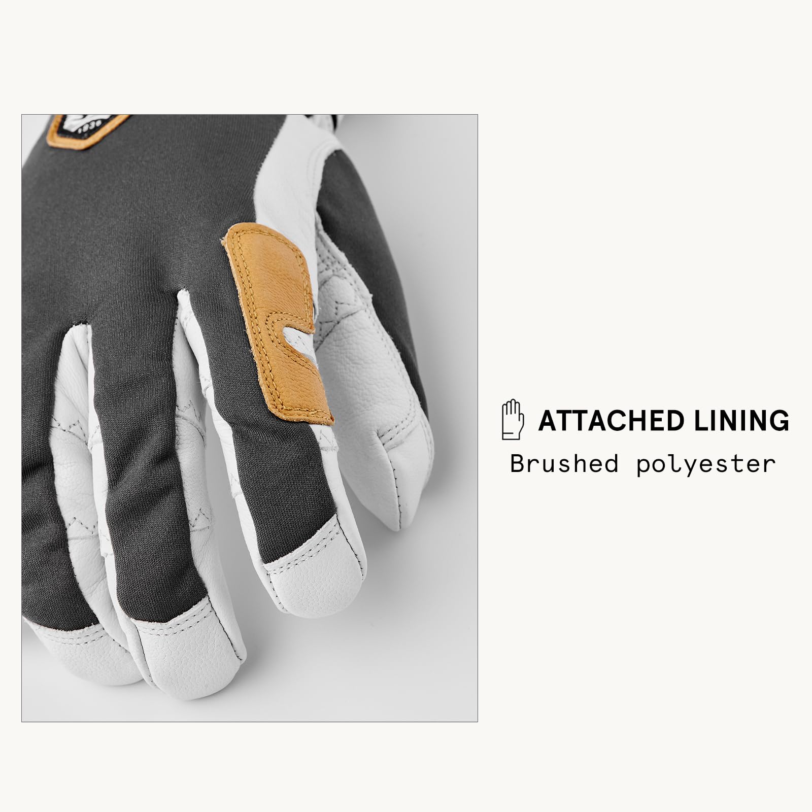 Hestra Ergo Grip Active Gants, gris/blanc