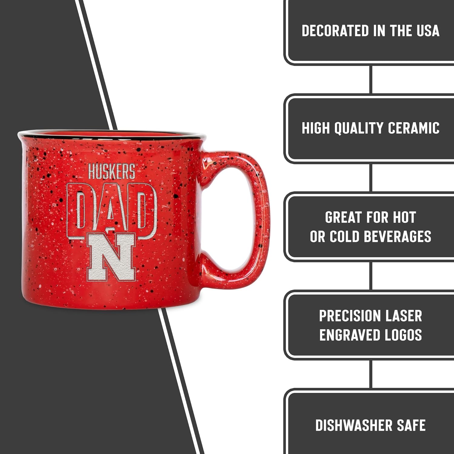 Rico Industries NCAA Dad 12oz Laser Engraved Campfire Mug - Image 6