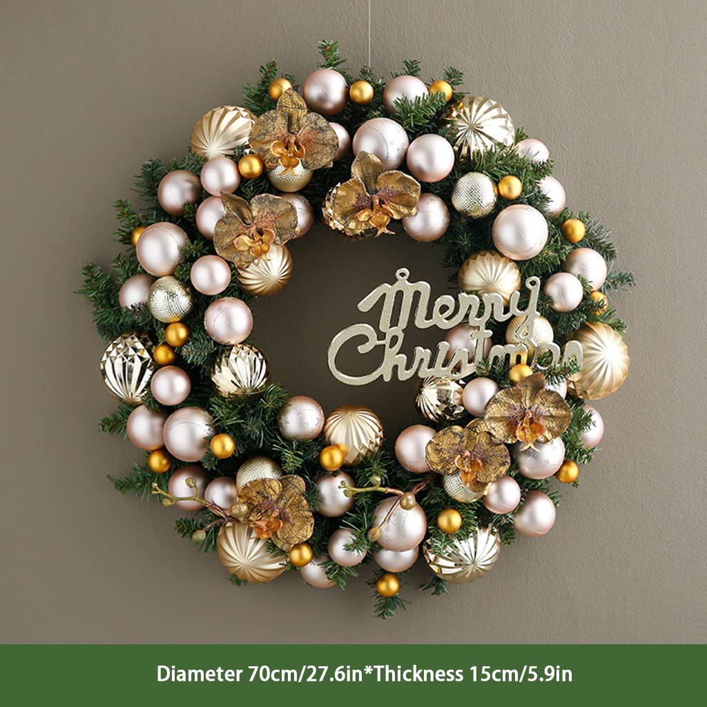 Unique Modern Christmas Wreath Door Hanging Light Luxury Wreaths