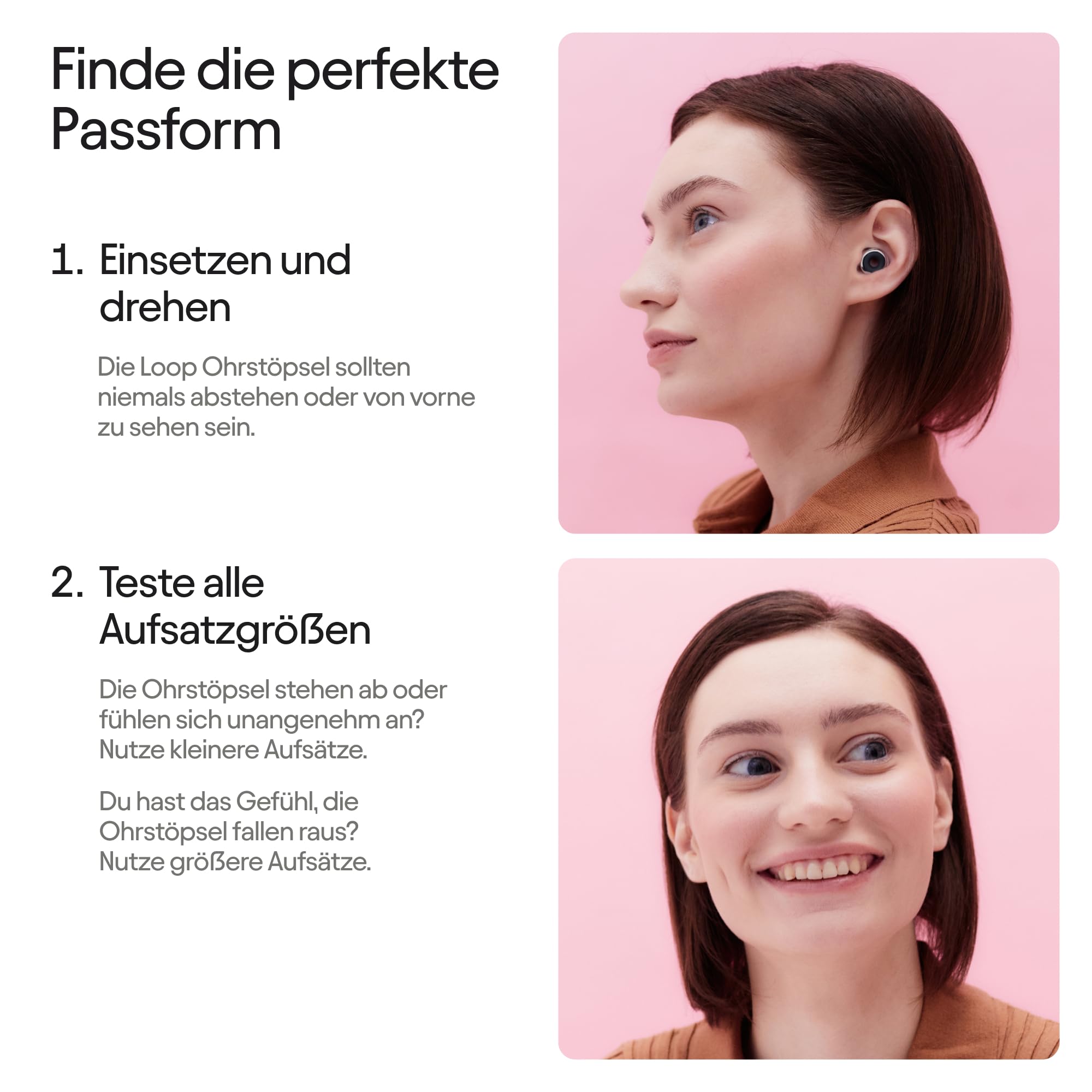 Loop Experience 2 Plus Ohrstöpsel – Zertifizierter Gehörschutz für Konzerte & Festivals, Live-Events, Sport, DJs und Nachtschwärmer – geräuschreduzierende Hi-Fi-Ohrstöpsel | SNR 17 dB