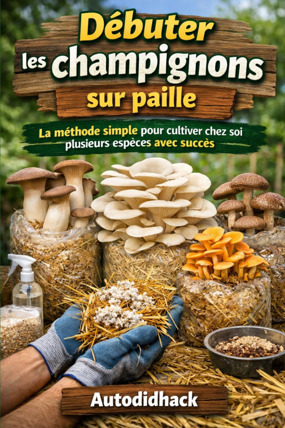 Débuter les champignons sur paille: La méthode simple pour cultiver chez soi plusieurs espèces avec succès