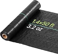 Vista 20 de VEVOR Tela de barrera de malezas para paisaje, 3 x 300 pies, tela de jardín resistente de 3.2 onzas, tela de control de malas hierbas, alfombrilla