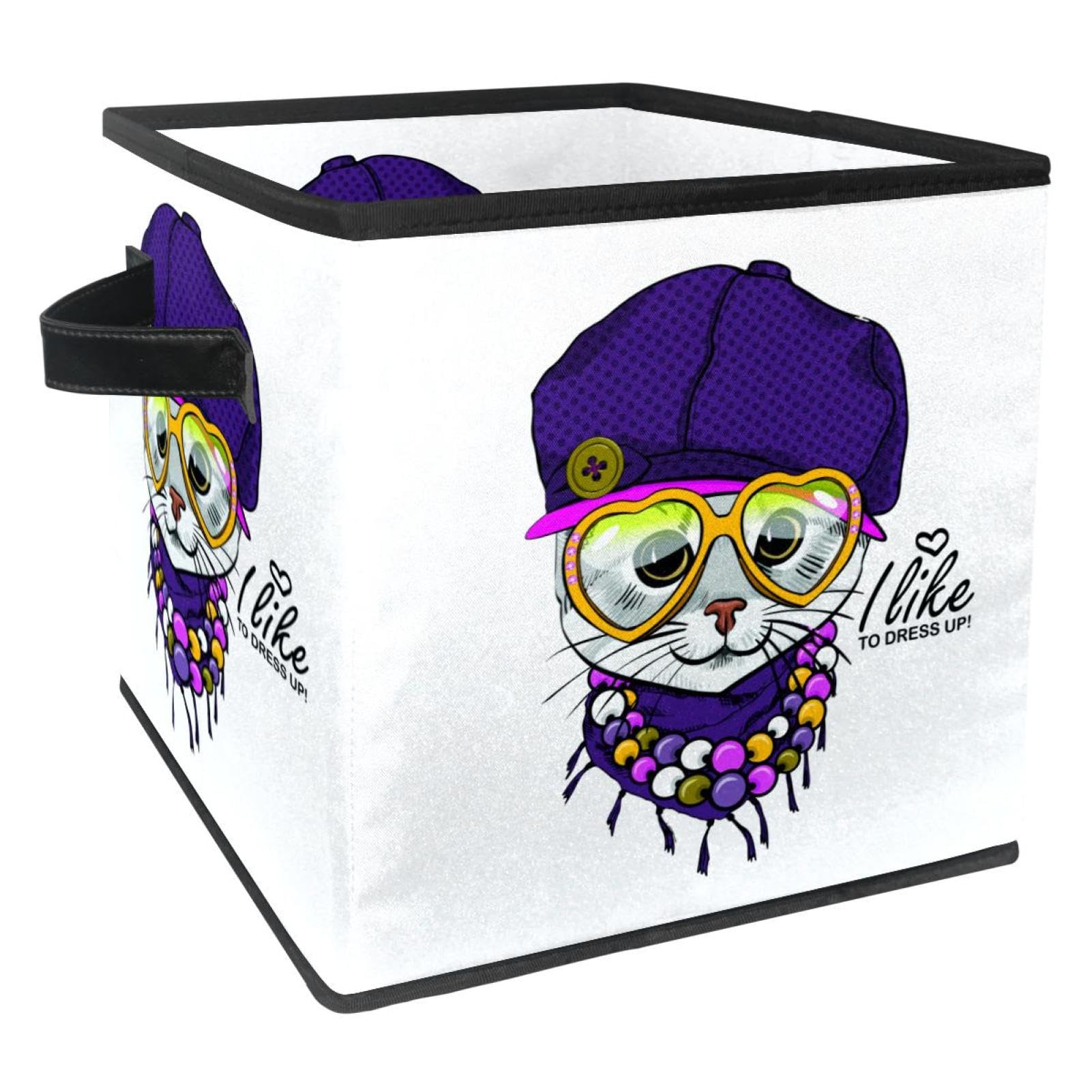 Boîte de rangement tissu cube panier pliable jouets vêtements livre